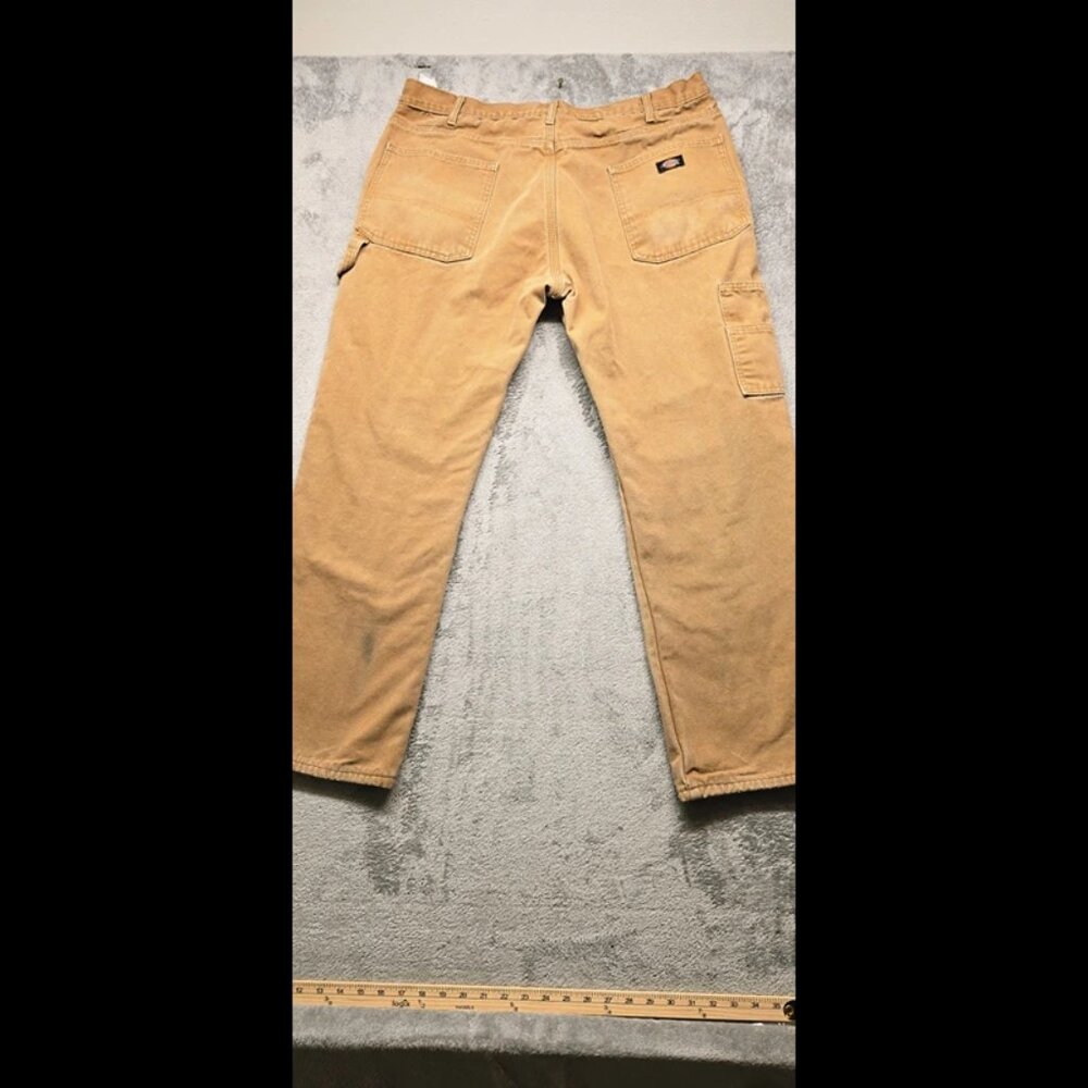 Dickies Carpenter Pants Mens 38x32 Brown W416FID Relaxed Straight Fit Workwear‎ - Picture 2 of 16